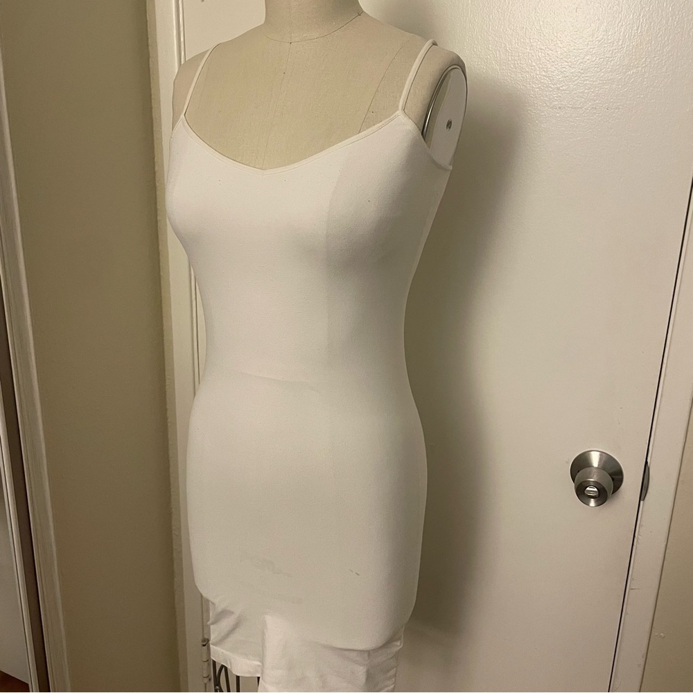 Free People white body suit slip dress Size M / L